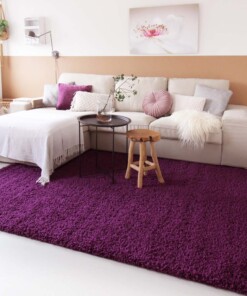 Tapis poils longs Shaggy Trend - violet