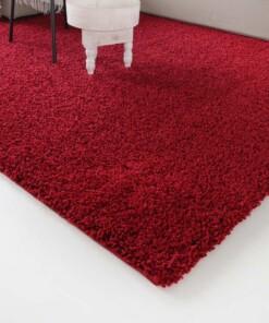 Tapis poils longs Shaggy Trend - rouge