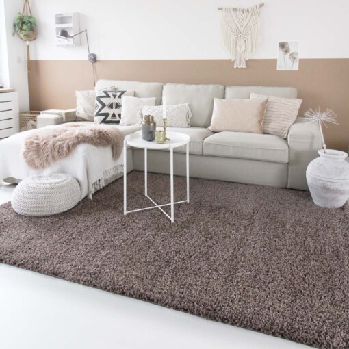 Tapis poils longs Shaggy Trend - taupe