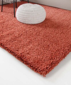 Tapis poils longs Shaggy Trend - terracota