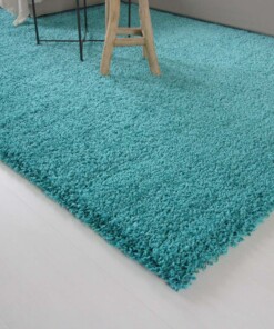 Tapis poils longs Shaggy Trend - turquoise