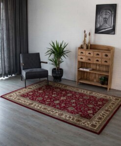 Tapis oriental Royalty - rouge/Crème - sfeer