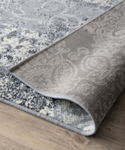 Tapis patchwork Factum - gris clair - close up vouw