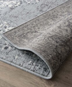 Tapis vintage Antiq - gris - close up vouw