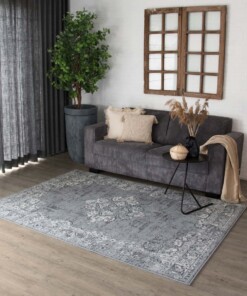 Tapis vintage Antiq - gris - sfeer