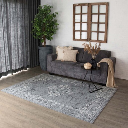 Tapis vintage Antiq - gris - sfeer