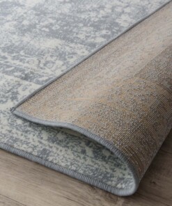 Tapis vintage orbis - gris - close up vouw