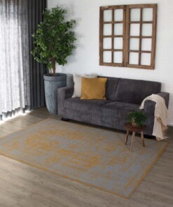 Tapis vintage orbis - or/gris - sfeer