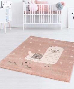 Tapis enfant lama - rose/blanc - sfeer, thumbnail