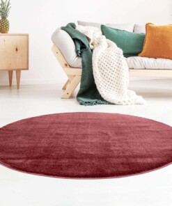 Tapis velours Rond Gala - rouge - sfeer, thumbnail