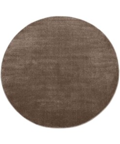 Tapis velours Rond Gala - marron - overzicht boven