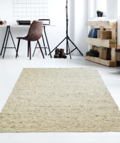 Tapis en laine tissé main Veve - beige/gris - sfeer