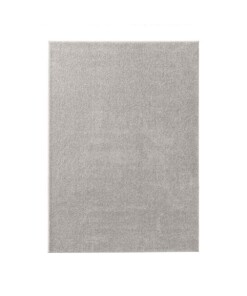 Tapis poils ras Qualis - gris - overzicht boven