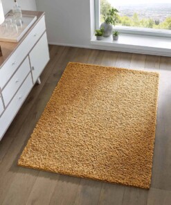 Tapis poils longs Spectrum - jaune moutarde - sfeer