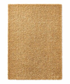 Tapis poils longs Spectrum - jaune moutarde - overzicht boven