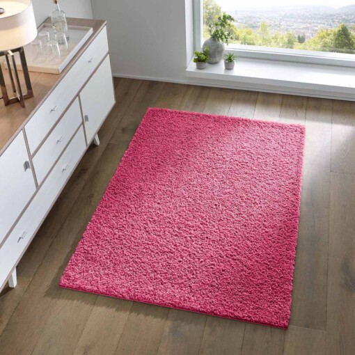 Tapis poils longs Spectrum - rose - sfeer