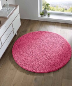 Tapis poils longs Rond Spectrum - rose - sfeer, thumbnail