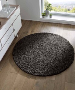 Tapis Rond poils longs Spectrum - noir - sfeer, thumbnail