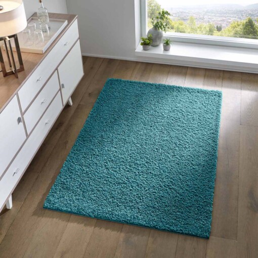 Tapis poils longs Spectrum - turquoise - sfeer