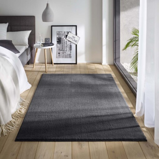 Tapis moelleux Loft - gris anthracite (lavable à 30°C) - sfeer