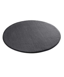 Tapis Rond moelleux Loft - gris anthracite (lavable à 30°C) - overzicht schuin