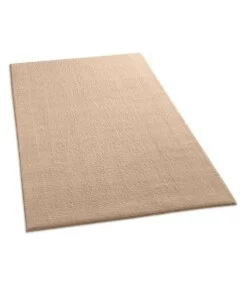 Tapis moelleux Loft - beige (lavable à 30°C) - overzicht schuin