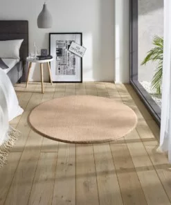 Tapis Rond moelleux Loft - beige (lavable à 30°C) - sfeer