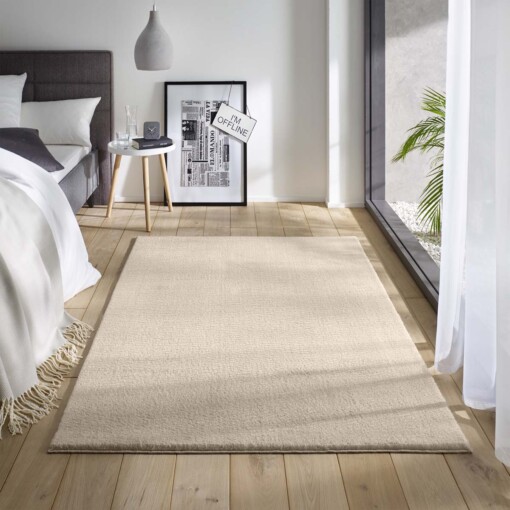 Tapis moelleux Loft - Crème (lavable à 30°C) - sfeer