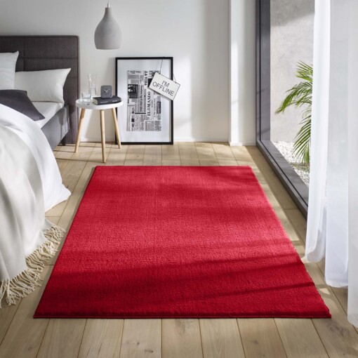 Tapis moelleux Loft - rouge (lavable à 30°C) - sfeer