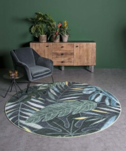 Tapis Rond Urban Jungle - vert - sfeer, thumbnail