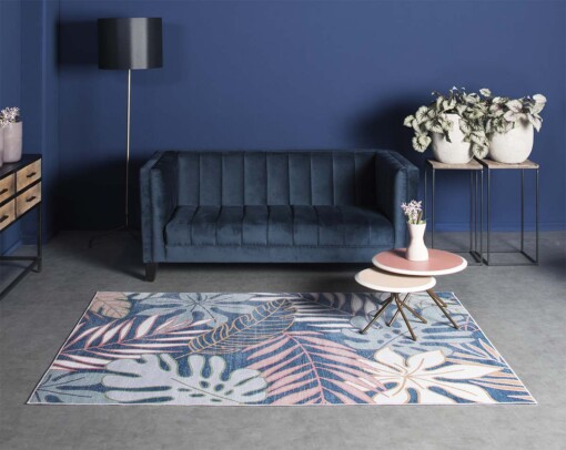 Tapis Urban Jungle - bleu - sfeer