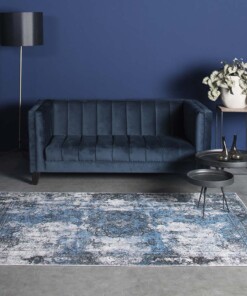 Tapis vintage Nostalgia N°1 - bleu - sfeer