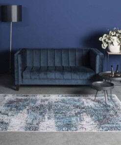 Tapis vintage Nostalgia N°2 - bleu - sfeer, thumbnail