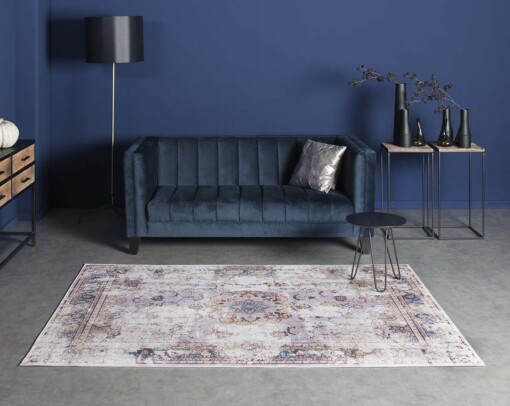 Tapis vintage Nostalgic N°4 - violet/bleu - sfeer