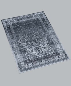 Tapis vintage Nostalgia N°5 - argent - overzicht schuin