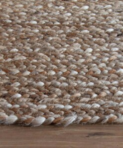 Tapis jute tressé Rond - naturel