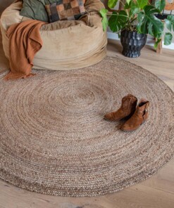 Tapis jute Rond Pure - naturel