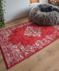 Tapis vintage Antiq - rouge