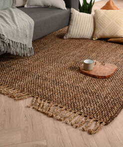 Tapis jute Chunky - Boho & me - marron/naturel