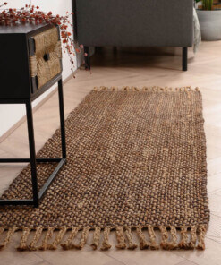 Tapis de couloir jute Chunky - Boho & me - marron/naturel