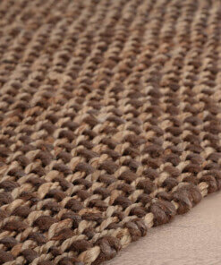 Tapis de couloir jute Chunky - Boho & me - marron/naturel