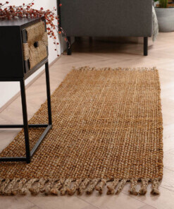 Tapis de couloir jute Chunky - Boho & me - or/naturel