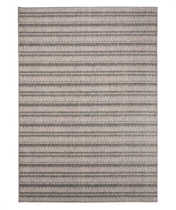 Tapis extérieur rayé Vinca - gris/Crème - overzicht boven