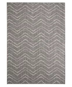 Tapis d'extérieur Zig zag Summer - bleu gris - overzicht boven