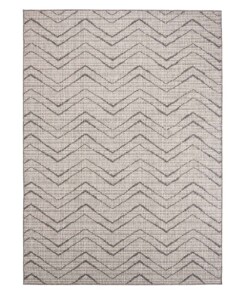 Tapis d'extérieur Zig zag Summer - Crème/gris - overzicht boven