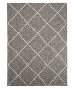 Tapis extérieur Skandi Verner gris/Crème - overzicht boven