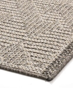 Tapis extérieur Macramé - Crème/gris clair