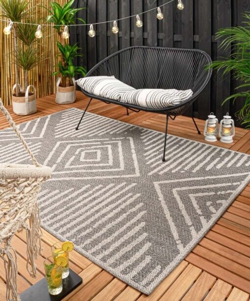 Tapis extérieur Boho - gris/Crème - sfeer