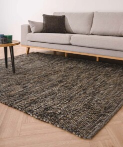 Tapis laine Lett - gris/marron - sfeer