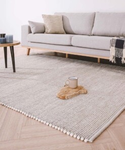 Tapis laine Lett - blanc - sfeer